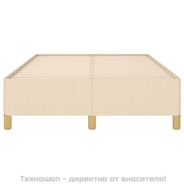 Рамка за легло без матрак, кремава, 120x200 см, плат