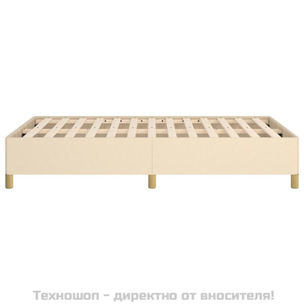 Рамка за легло без матрак, кремава, 120x200 см, плат