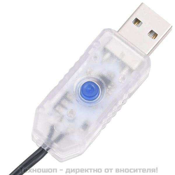 Компактен LED стринг с 400 LED топло бяло 13 м PVC