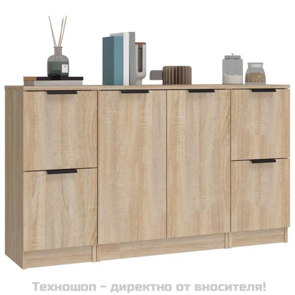 Сайдборди, 3 бр, сонома дъб,инженерно дърво