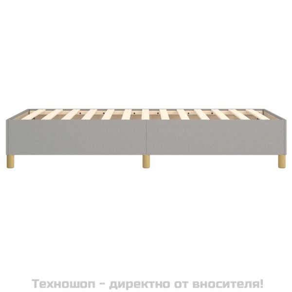Рамка за легло с пружини, светлосива, 100x200 см, плат
