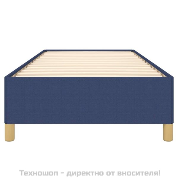 Рамка за легло без матрак, Синьо, 100x200 см, плат