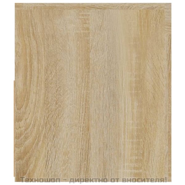 Нощни шкафчета, 2 бр, с LED, дъб сонома, 60x35x40 см