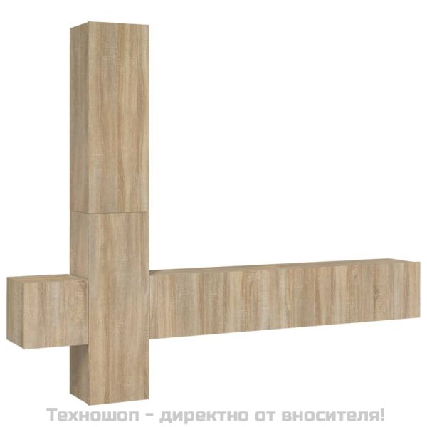 Комплект ТВ шкафове от 5 части, сонома дъб, инженерно дърво