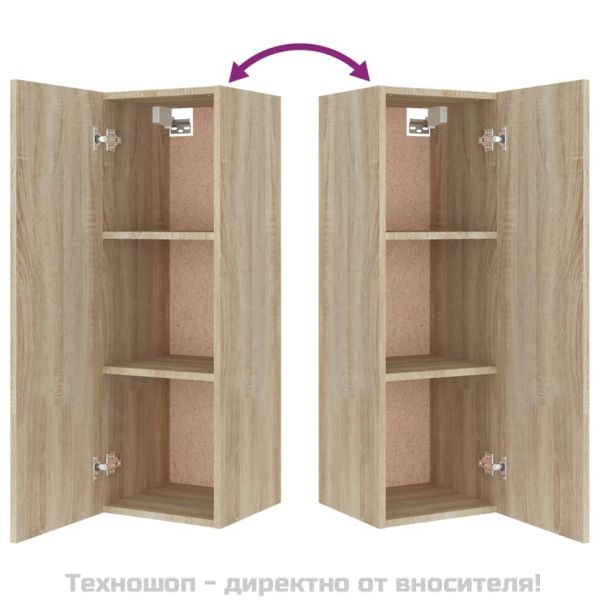 Комплект ТВ шкафове от 5 части, сонома дъб, инженерно дърво