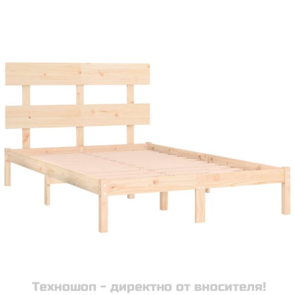 Рамка за легло, дърво масив, 200x200 см