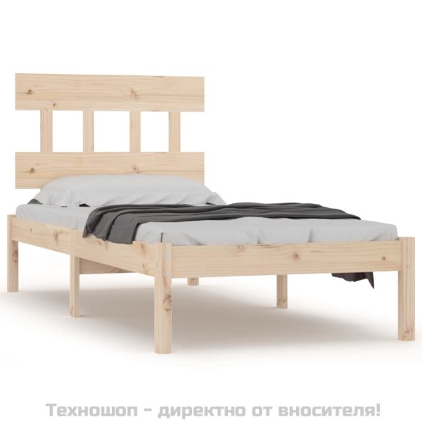 Рамка за легло, дърво масив, 90х200 см