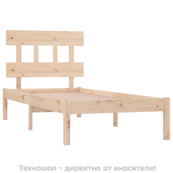Рамка за легло, дърво масив, 90х200 см