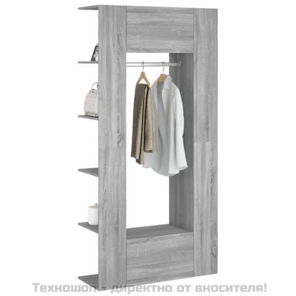 Шкафове за антре, 2 бр, сив сонома, инженерно дърво