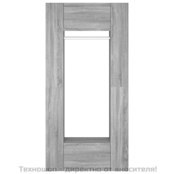 Шкафове за антре, 2 бр, сив сонома, инженерно дърво