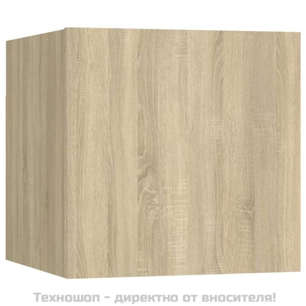 Комплект ТВ шкафове от 6 части, сонома дъб, инженерно дърво