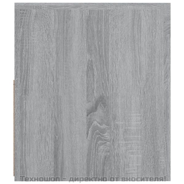 Нощни шкафчета, 2 бр, с LED, сив сонома, 60x35x40 см