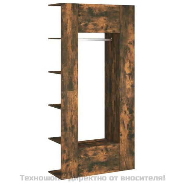 Шкафове за антре, 2 бр, опушен дъб, инженерно дърво