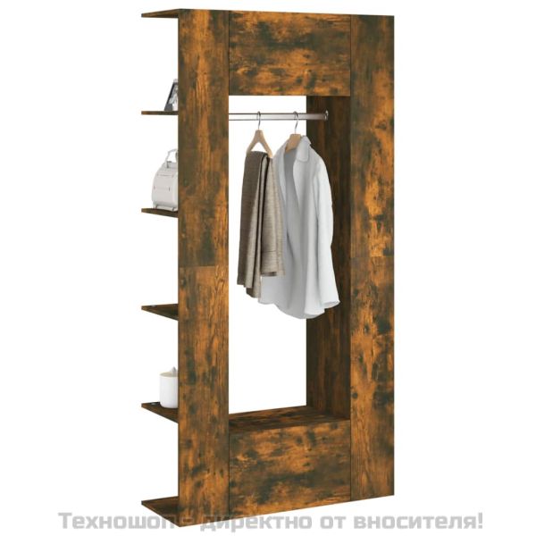 Шкафове за антре, 2 бр, опушен дъб, инженерно дърво