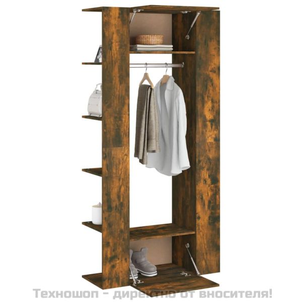 Шкафове за антре, 2 бр, опушен дъб, инженерно дърво