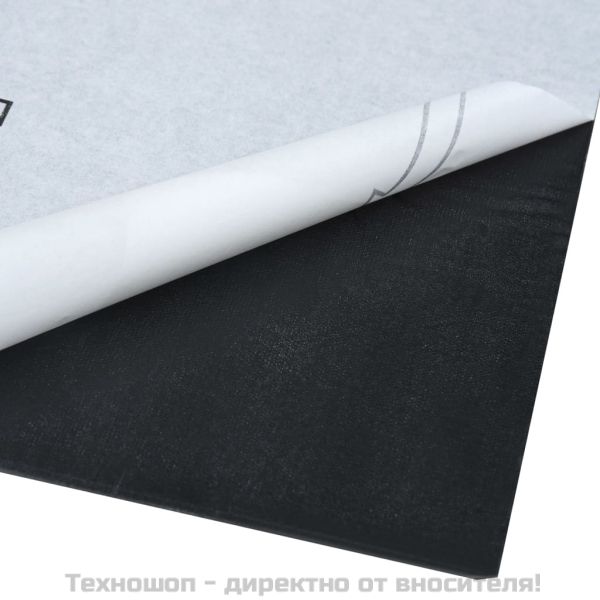 Самозалепващи подови дъски, 5,11 м², PVC, бели