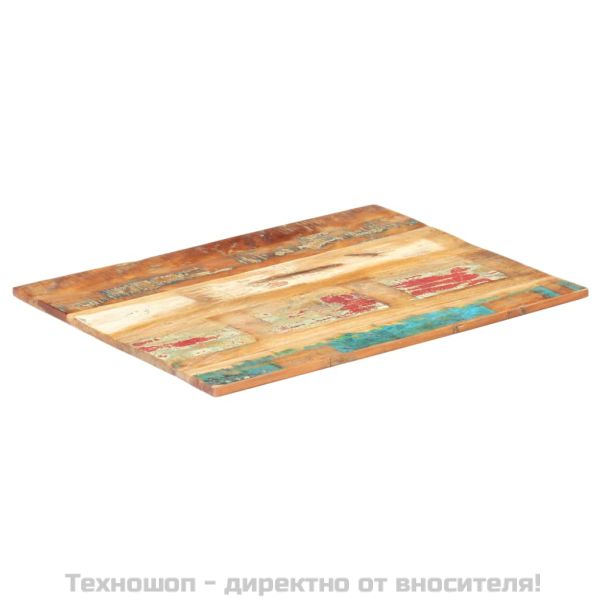 Правоъгълен плот за маса, 70x90 см, 15-16 мм, регенериран масив