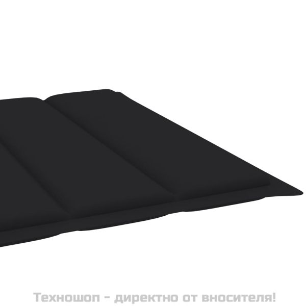 2-местен шезлонг с шалтета, бамбук