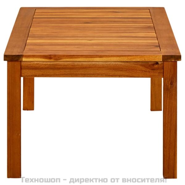 Градинска кафе маса, 90x50x36 см, акация масив