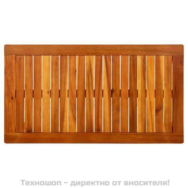 Градинска кафе маса, 90x50x36 см, акация масив