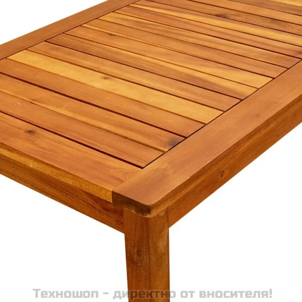 Градинска кафе маса, 90x50x36 см, акация масив