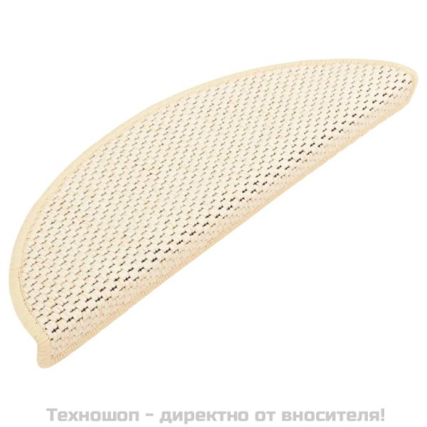 Самозалепващи стелки за стълби сизал 15 бр 56x17x3 см бербер