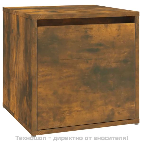 Комплект мебели за антре, опушен дъб, инженерно дърво