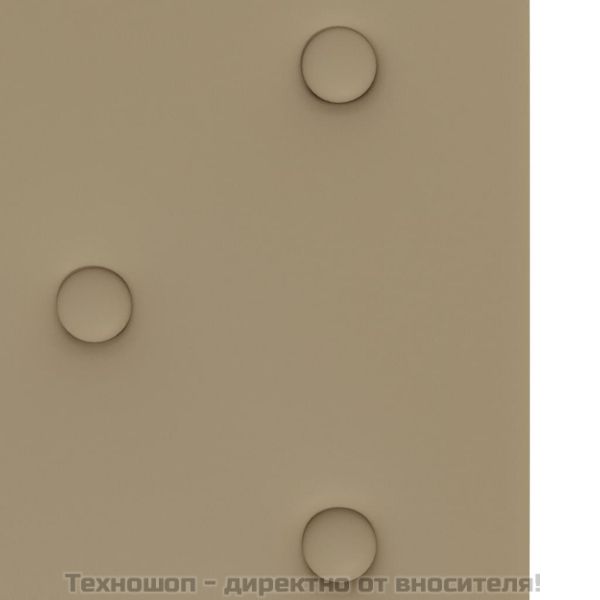 Стенни панели 12 бр капучино 60x30 см изкуствена кожа 2,16 м²