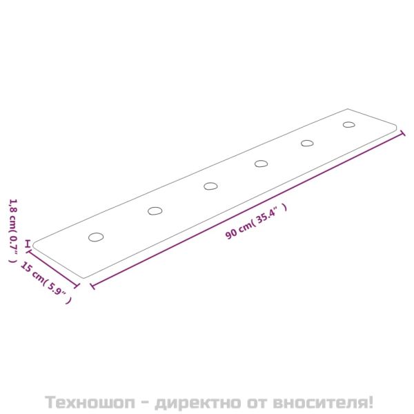 Стенни панели 12 бр кремави 90x15 см изкуствена кожа 1,62 м²