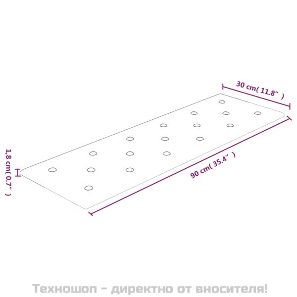 Стенни панели 12 бр капучино 90x30 см изкуствена кожа 3,24 м²