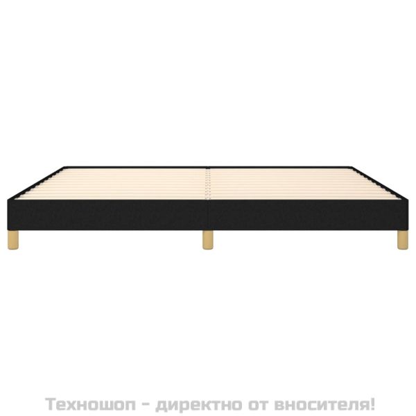 Рамка за легло без матрак, черна, 200x200 см, плат