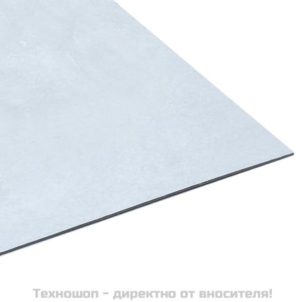 Самозалепващи подови дъски, 5,11 м², PVC, бял мрамор