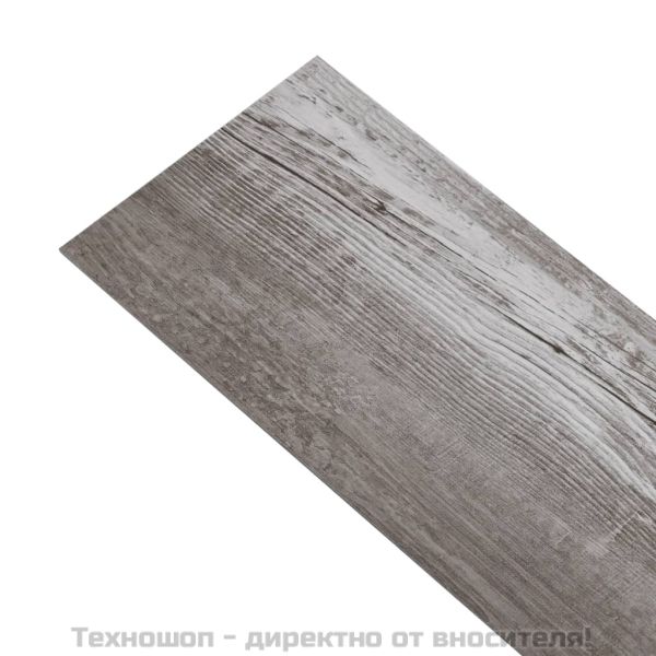 PVC подови дъски 5,02 м² 2 мм самозалепващи матово дърво кафяво