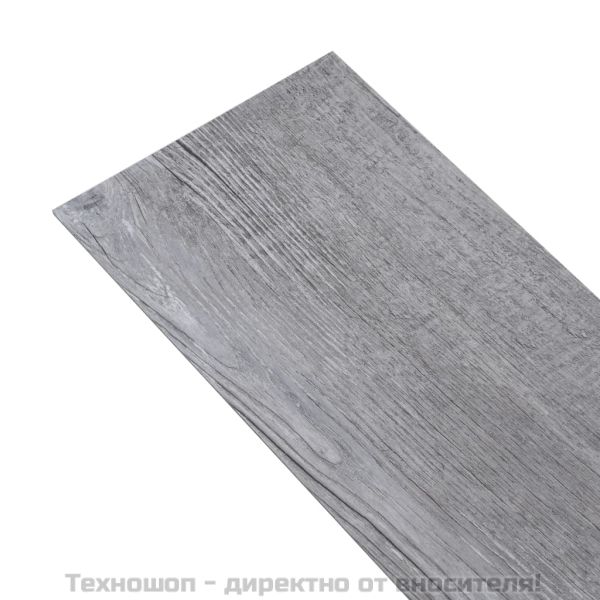 PVC подови дъски 5,02 м² 2 мм самозалепващи матово дърво сиво