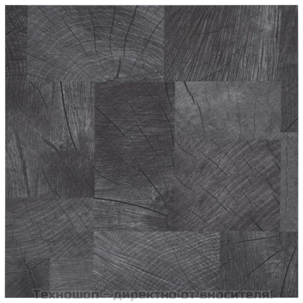 PVC подови дъски самозалепващи 5,11 м² сива дървесна текстура