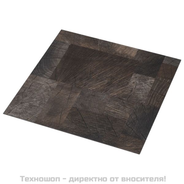 PVC подови дъски самозалепващи 5,11 м² кафява дървесна текстура
