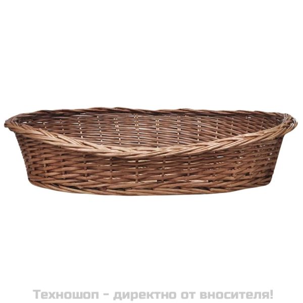 Върбова кошница/легло за куче, естествен цвят, 90 см