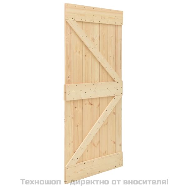Врата, 80x210 см, борово дърво масив