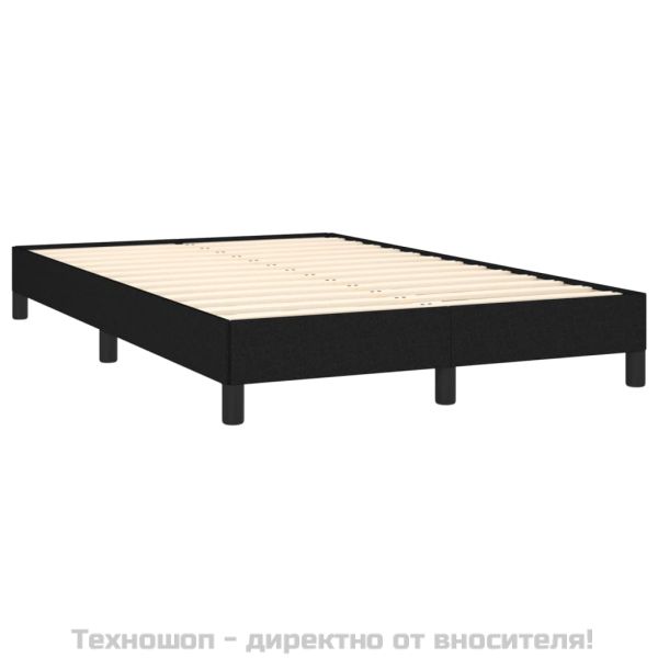 Рамка за легло без матрак, черна, 120x200 см, плат
