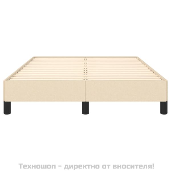 Рамка за легло без матрак, кремава, 120x200 см, плат