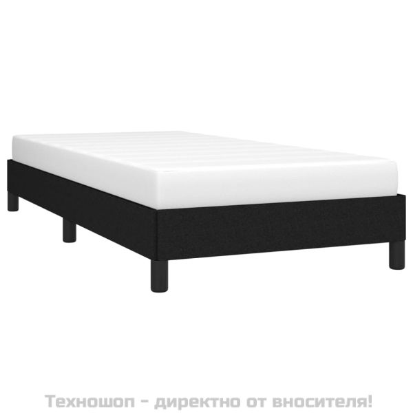 Рамка за легло без матрак, Черно, 80x200 см, плат