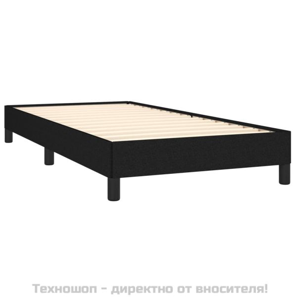 Рамка за легло без матрак, Черно, 80x200 см, плат