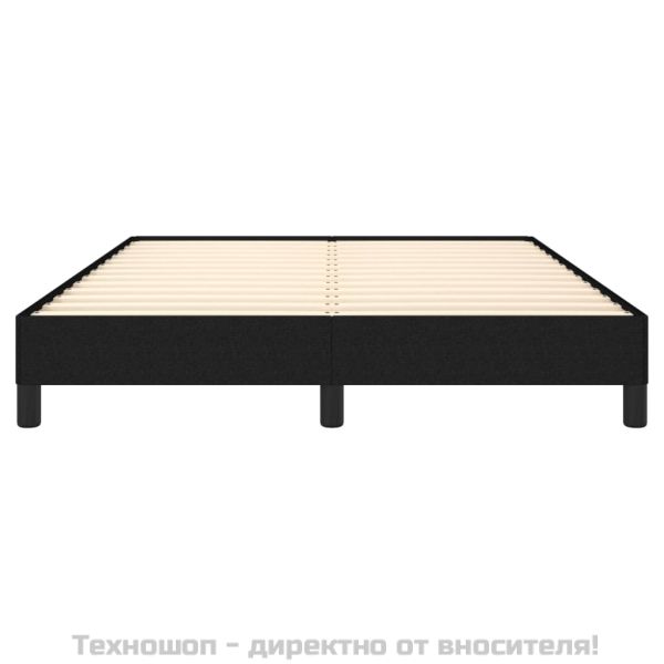 Рамка за легло без матрак, черна, 140x200 см плат