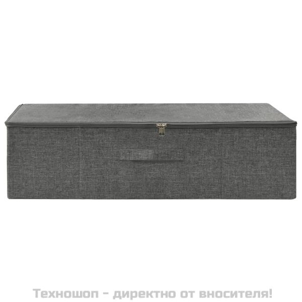 Кутия за съхранение, текстил, 70x40x18 см, антрацит