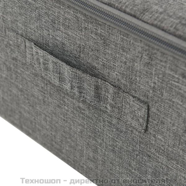 Кутия за съхранение, текстил, 70x40x18 см, антрацит