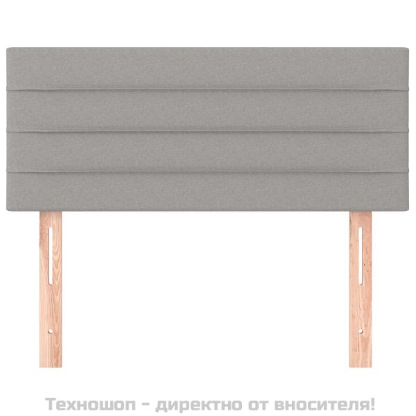 Горна табла за легло, светлосива, 100x5x78/88 см, плат