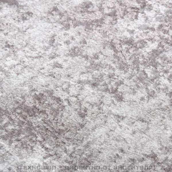 Килим, миещ се, сив, 80x150 см, противоплъзгащ