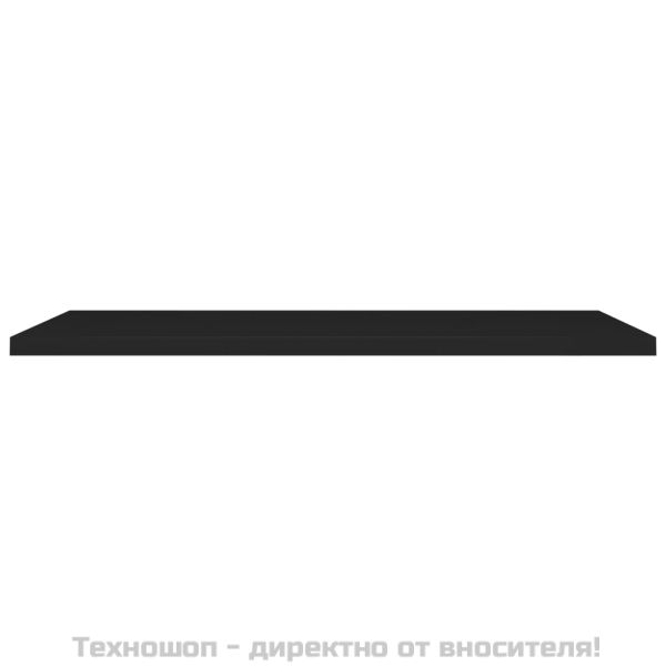 Окачен стенен рафт, черен, 120x23,5x3,8 см, МДФ