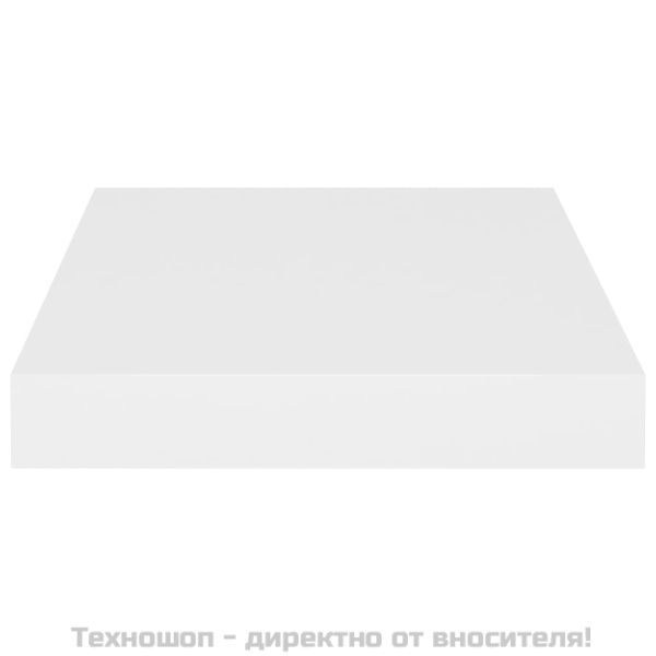 Окачени стенни рафтове, 4 бр, бели, 23x23,5x3,8 см, МДФ