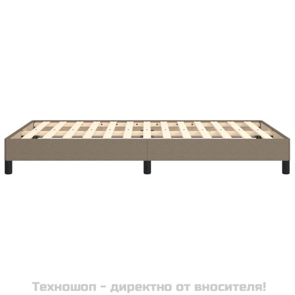 Рамка за легло без матрак, таупе, 120x200 см, плат